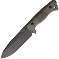 Lion Steel LIONSTEEL T6B CVG Fixed Blade 1/999 Knife Old Black K490 Steel and Green Micarta Hunting Knives