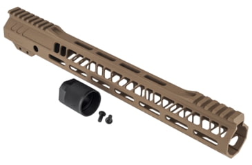 Image of TRYBE Defense AR-15 M-LOK 15in Extra Lightweight Handguard w/ Cut-Away Rail, Flat Dark Earth, 15 Inch, HDG15CR-FDE