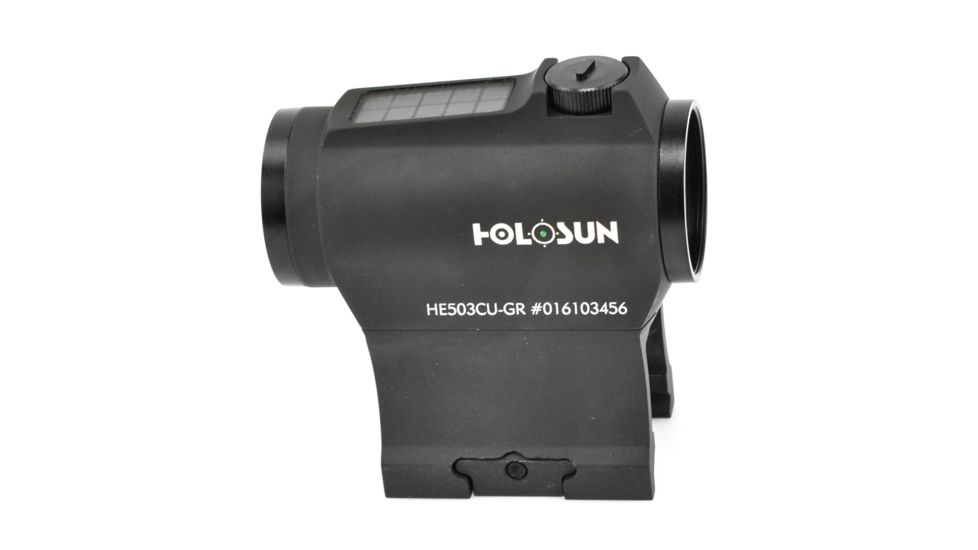 Holosun Elite Micro 2MOA Dot / 65 MOA Circle Green Dot Sight, Black, HE503CU-GR ELITE