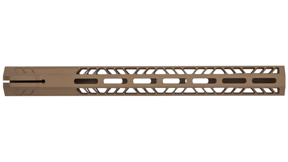 TRYBE Defense AR-15 M-LOK 15in Extra Lightweight Handguard w/ Cut-Away Rail, Flat Dark Earth, 15 Inch, HDG15CR-FDE