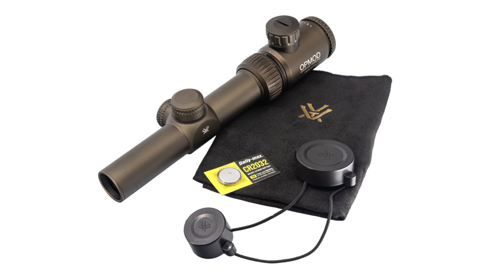 Vortex OPMOD Crossfire II Rifle Scope, 1-4x24mm, Second Focal Plane, V-Brite Reticle, FDE, CF2-31037-OP