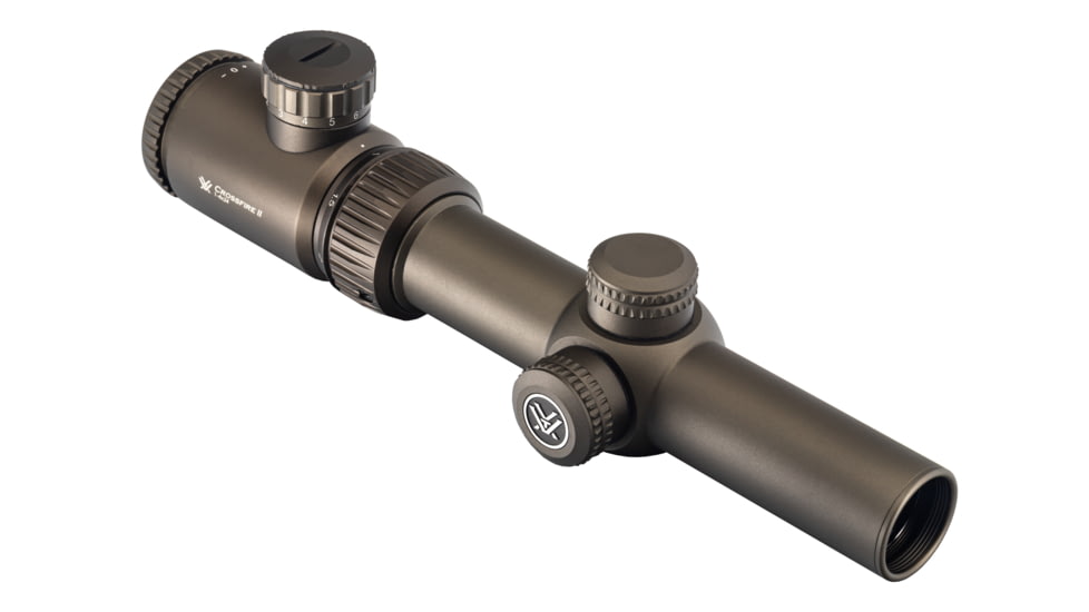 Vortex OPMOD Crossfire II Rifle Scope, 1-4x24mm, Second Focal Plane, V-Brite Reticle, FDE, CF2-31037-OP