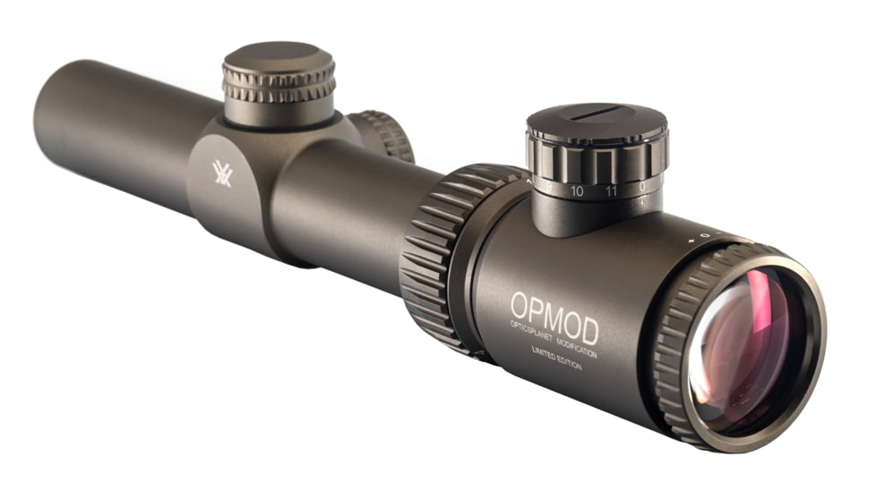Vortex OPMOD Crossfire II Rifle Scope, 1-4x24mm, Second Focal Plane, V-Brite Reticle, FDE, CF2-31037-OP