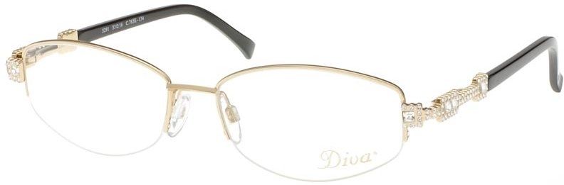 Diva Swarovski Crystals Eyeglass Frames 5291 4236